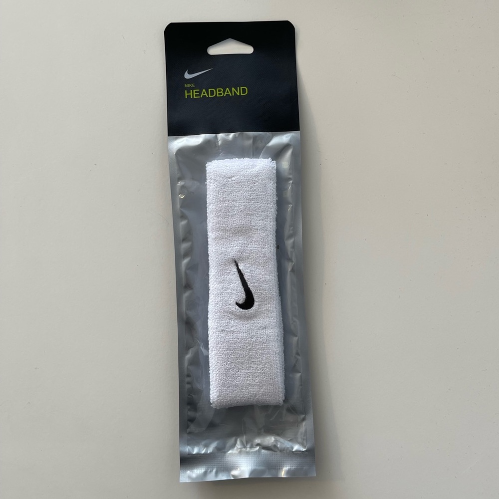 Nike White Headband Unisex